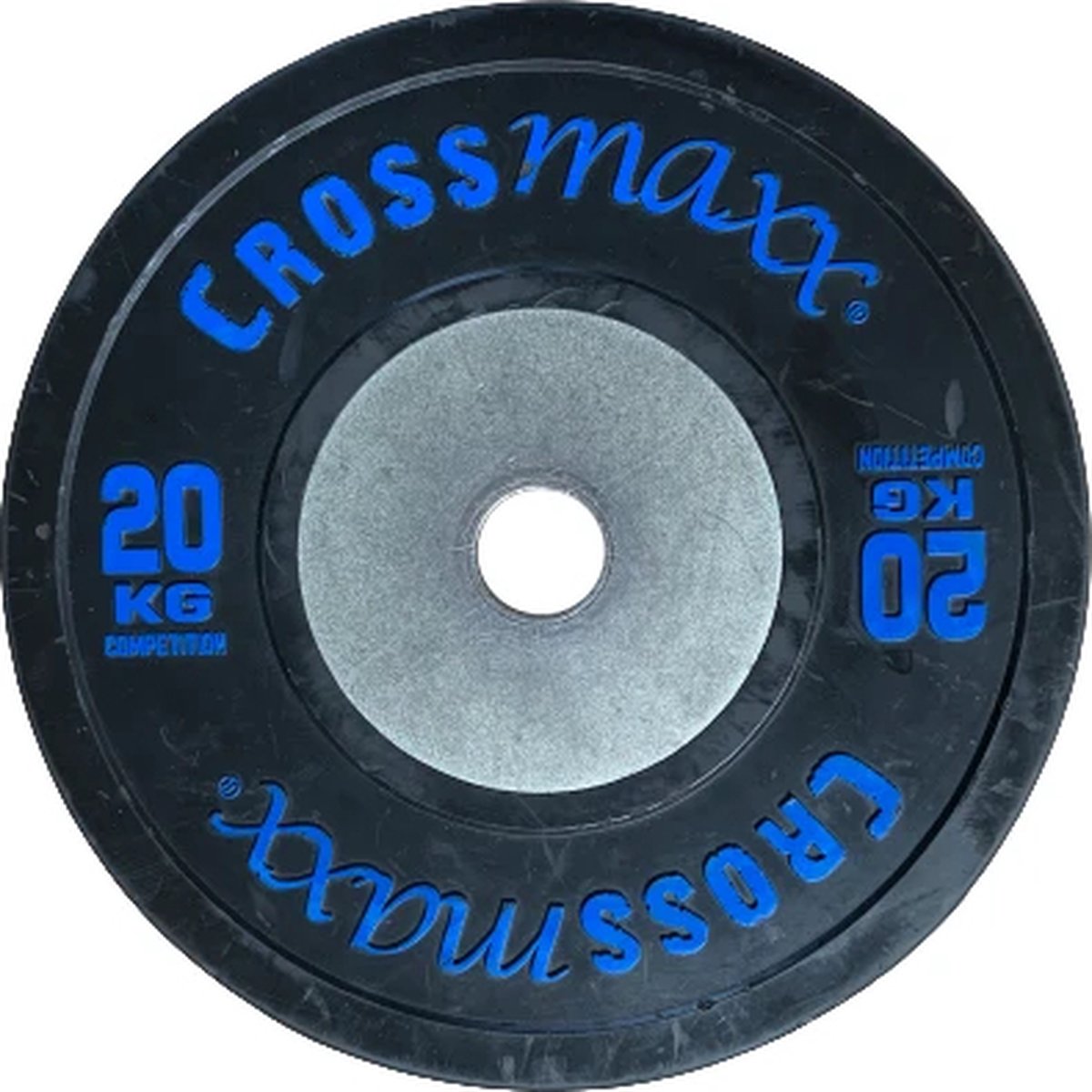Lifemaxx Crossmaxx Competition Bumper Plate 50 mm - 20 kg - Zwart