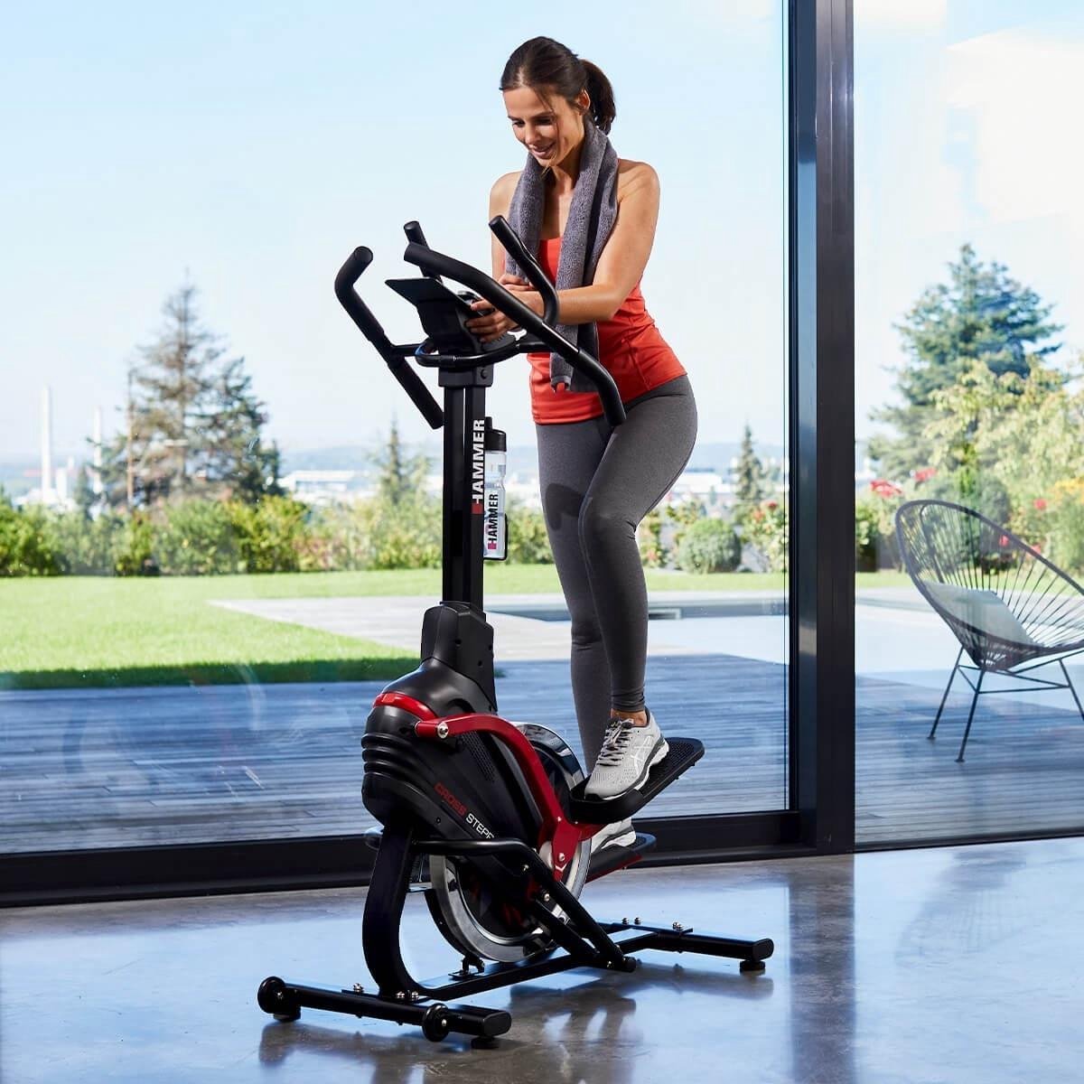 HAMMER Cross Stepper - Crosstrainer en stepper inéén - Rood