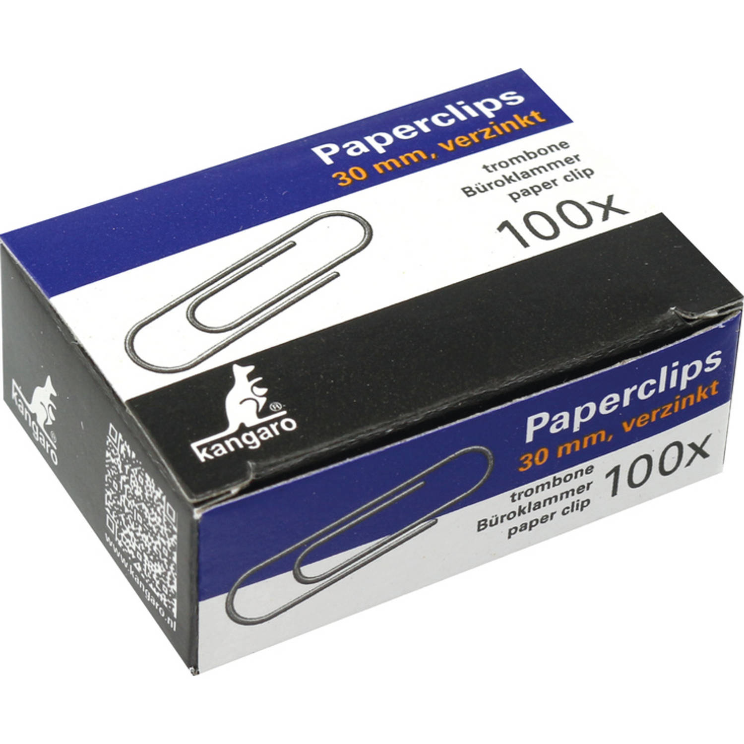 Kangaro Paperclips 30mm Rond 100 Stuks In Doos