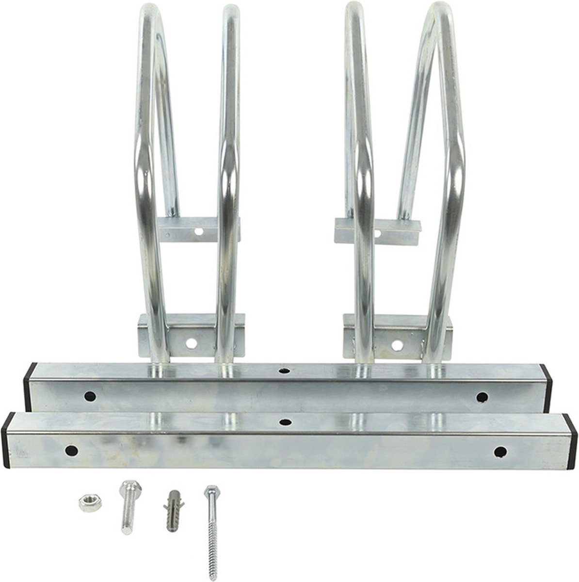 PROPLUS Fietsenrek / Standaard Voor 2x Fietsen - Fietsenrekken Voor Thuis - 42 X 29 X 40 Cm - Silver