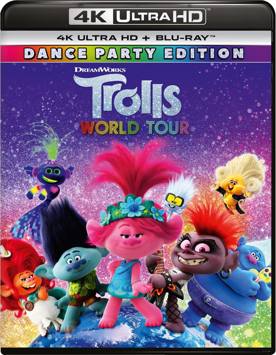 VSN / KOLMIO MEDIA Trolls 2: World Tour (4K Ultra HD + 3D Blu-Ray + Blu-Ray)