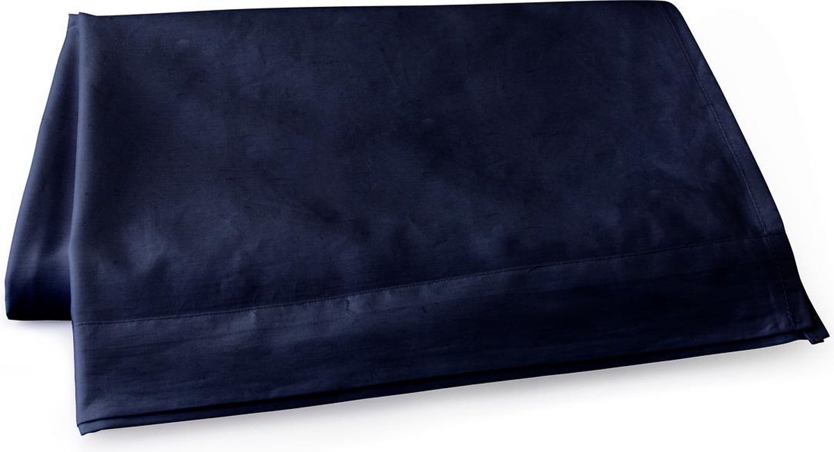 Elegance Laken Katoen Perkal - Donker 150x250cm - Blauw