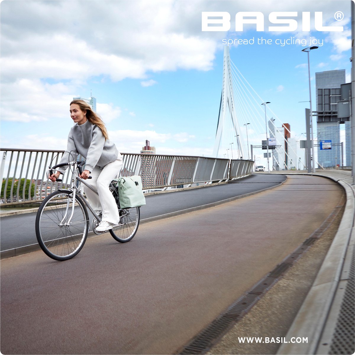 Basil Fietstas Dubbel Soho Nordlicht 41 Ltr Polyester Licht - Groen