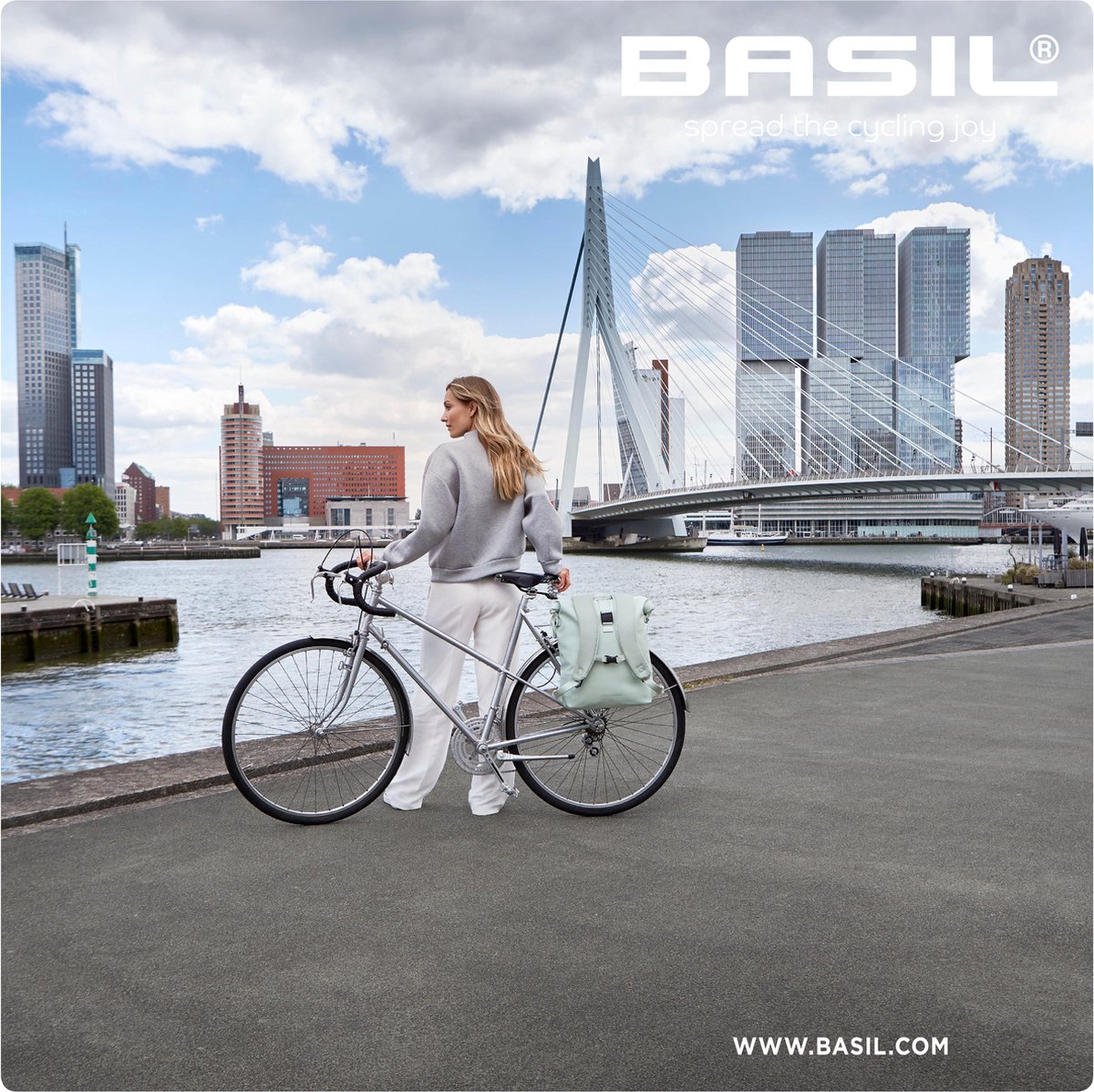Basil Fietstas Soho Nordlicht 17 L Polyester/neopreen Licht - Groen