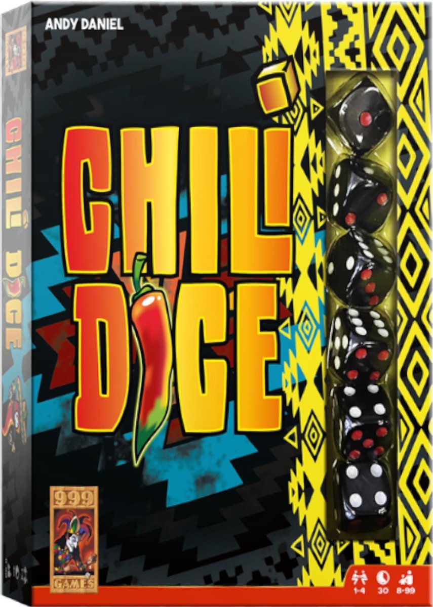 999Games Chili Dice - Zwart