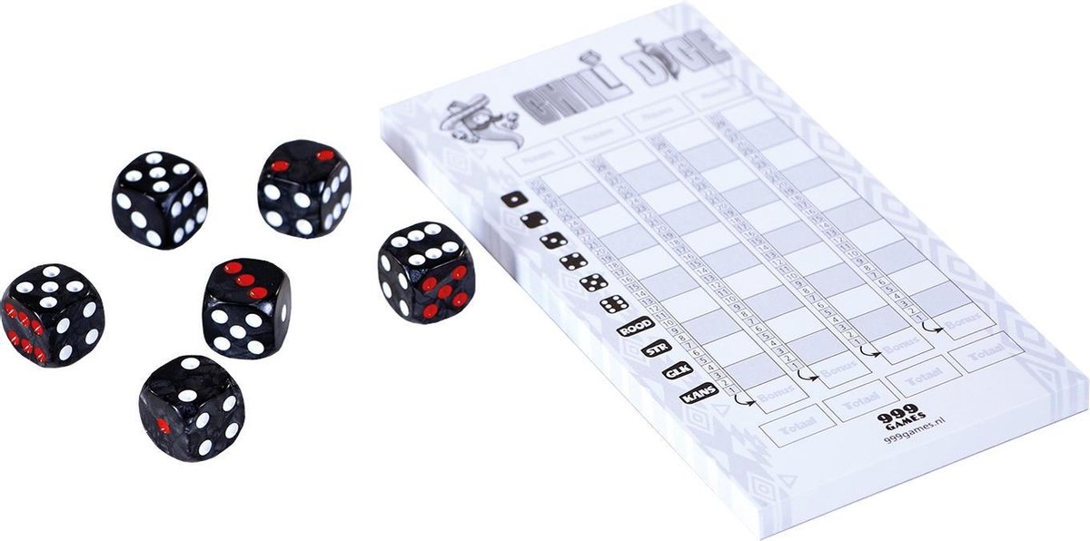 999Games Chili Dice - Zwart