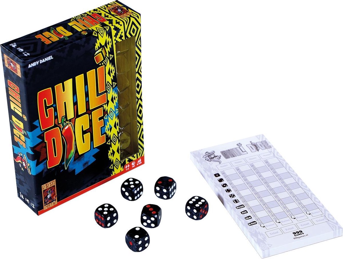 999Games Chili Dice - Zwart