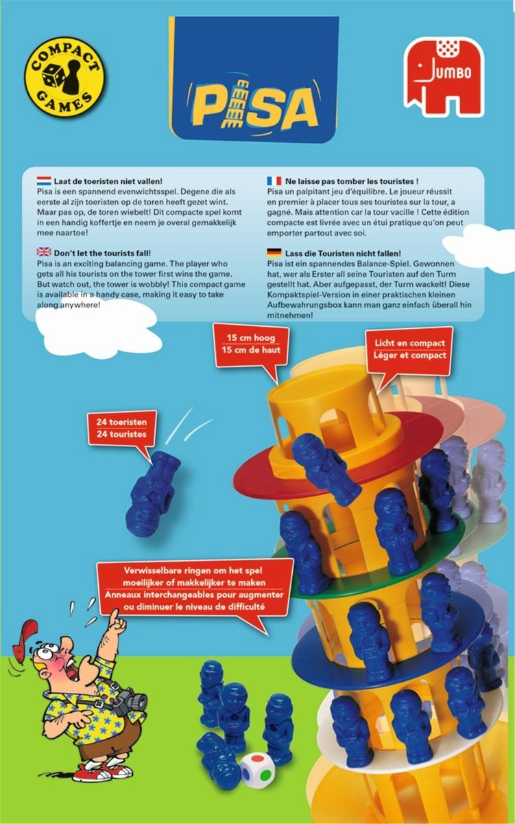 Jumbo Toren Van Pisa Compact - Blauw