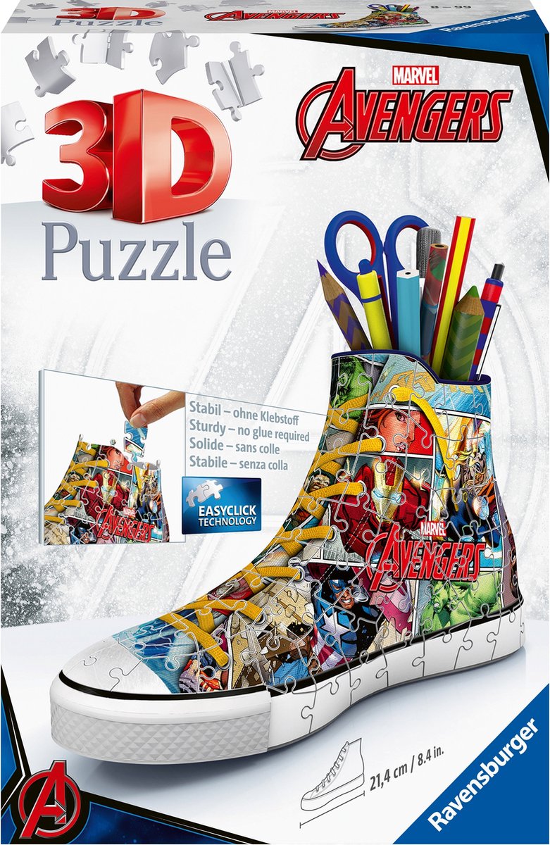 Avengers Puzzle 3d Sneaker 108 Stks