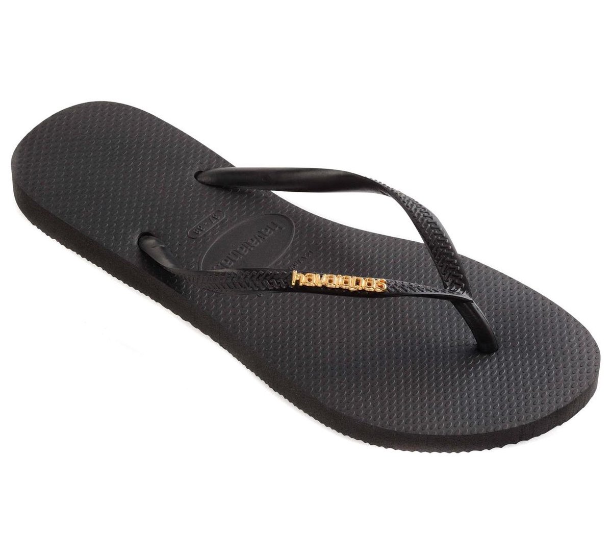 Havaianas Slippers Slim Logo Metallic by - Zwart