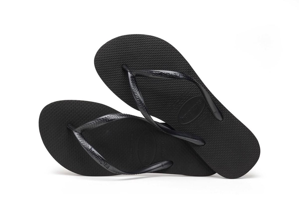 Havaianas Slippers Slim Métallic Femme by - Zwart
