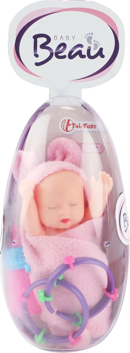 Toi-Toys Babypop Egg Meisjes 13 Cm - Roze