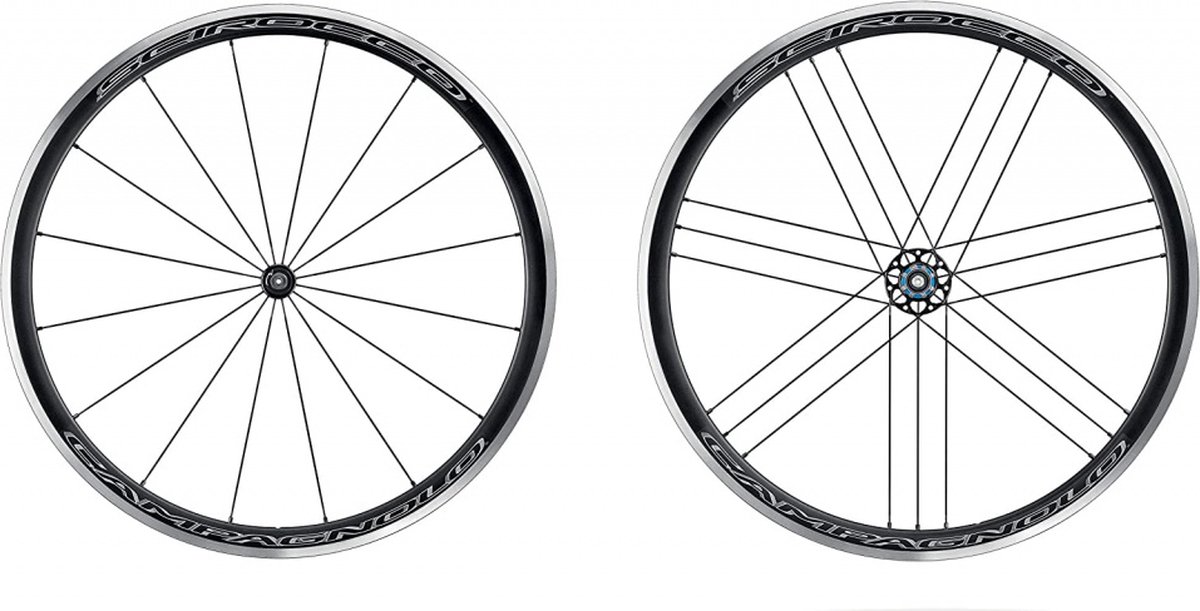 Campagnolo Wielset Scirocco C17 28 Inch 9-11s Velgrem Alu - Zwart