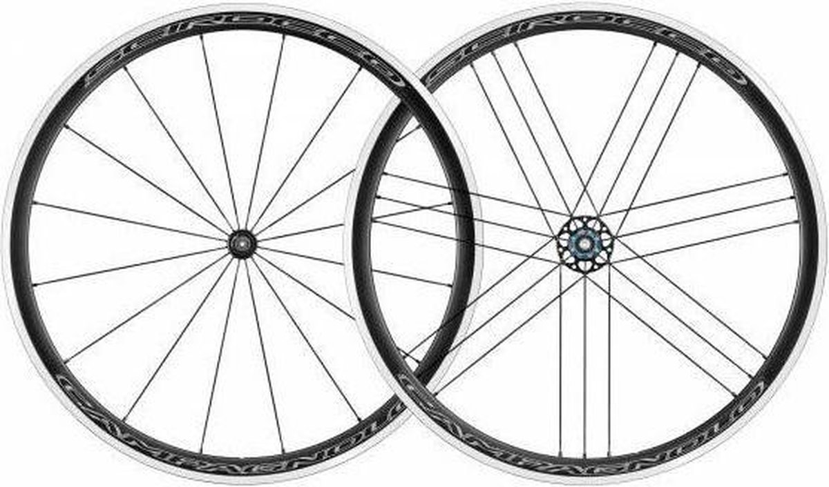 Campagnolo Wielset Scirocco C17 28 Inch 9-11s Velgrem Alu - Zwart