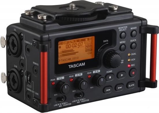 Tascam DR-60D MKII audiorecorder voor DSLR/DSLM