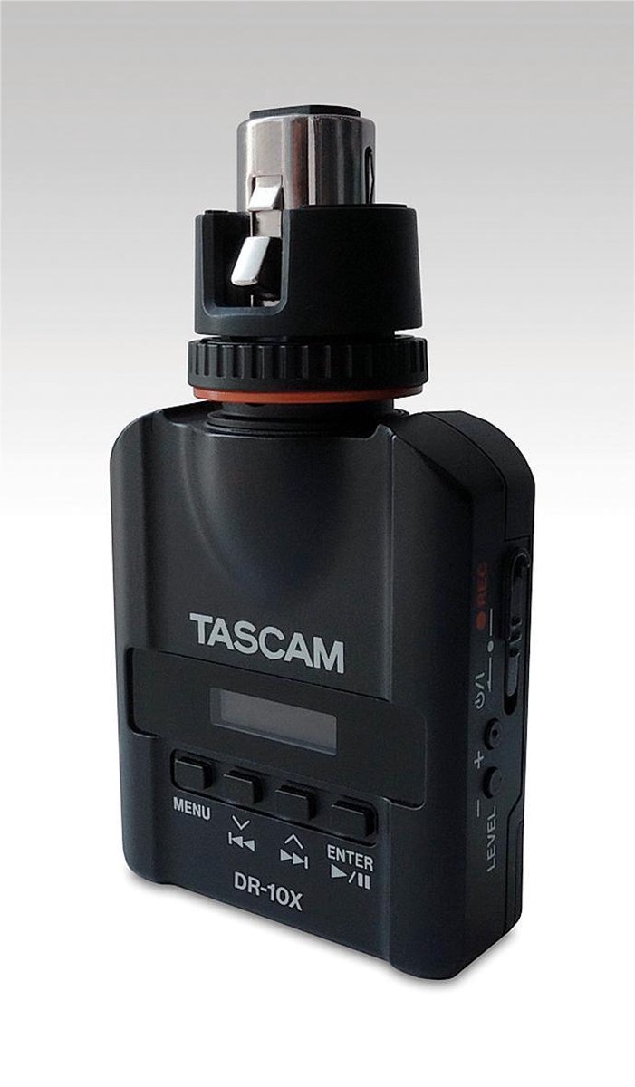 Tascam DR-10X digitale recorder voor XLR-microfoon
