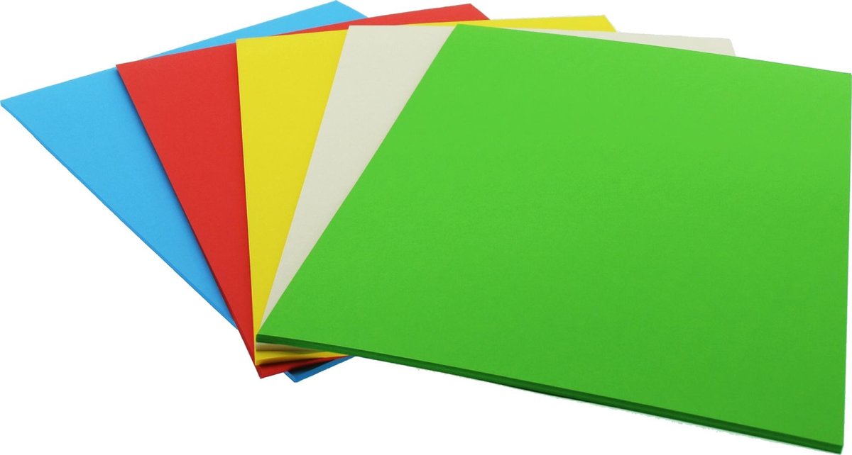 Crea-kit 100 X Gekleurd A4 Papier - 100 Stevige Vellen Tekenpapier - Knutselpapier Gekleurd A4 Papier