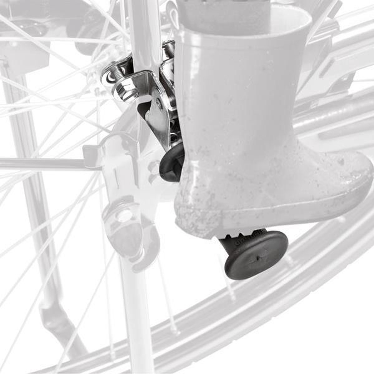 DRESCO Voetsteunen Junior 19 Cm Staal 4-delig - Zwart