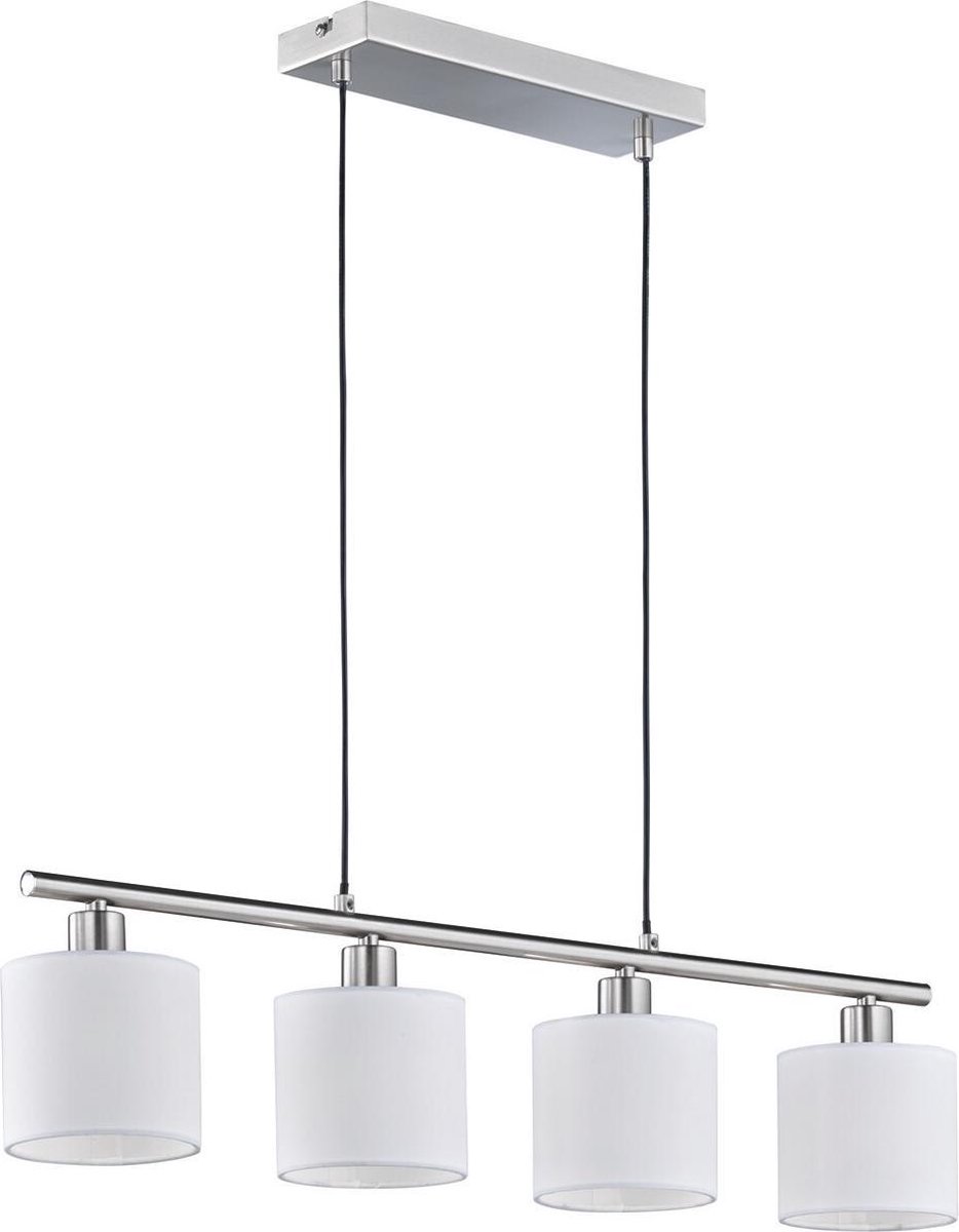 BES LED Led Hanglamp - Trion Torry - E14 Fitting - Rechthoek - Mat Nikkel - Aluminium