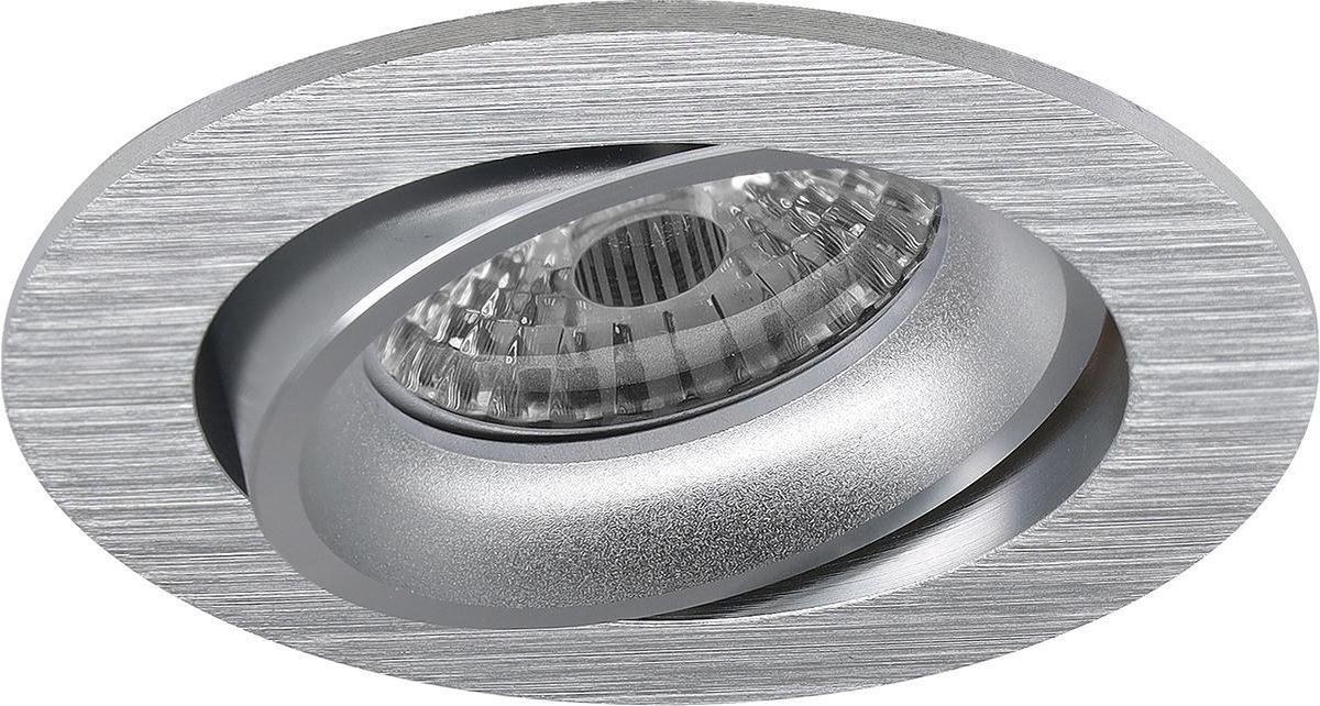 BES LED Spot Armatuur Gu10 - Pragmi Delton Pro - Inbouw Rond - Mat Zilver - Aluminium - Kantelbaar - Ø82mm