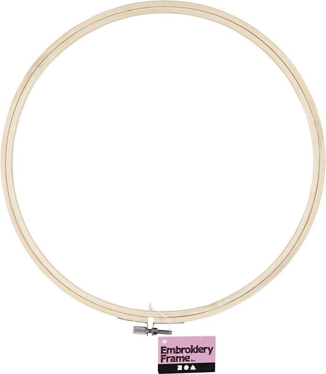 Creotime Borduurframe Hout 25 Cm Blank Per Stuk