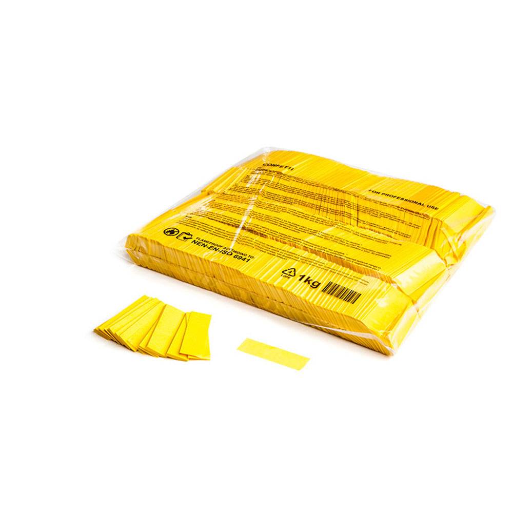 Magic FX SF confetti 55 x 17 mm bulkbag 1kg Yellow