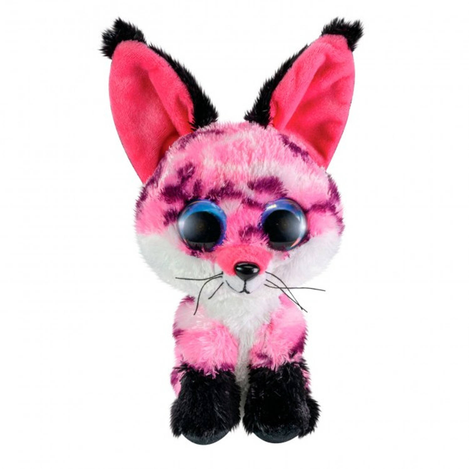 Lumo Stars Knuffel Fox Rhubarb Junior 15 Cm Pluche, - Zwart