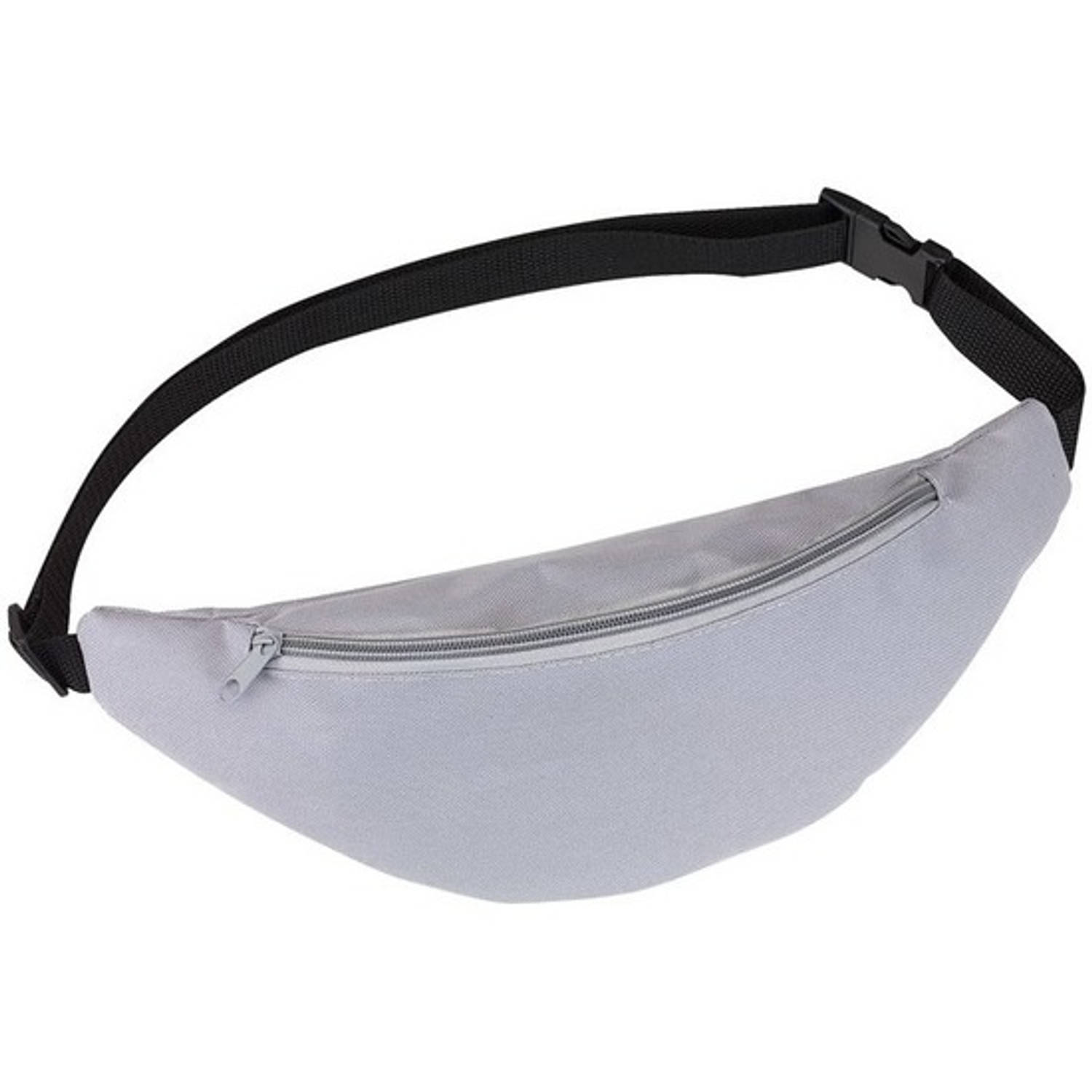 Heuptasje/buideltasje 35 Cm - Festivaltasjes Outdoor - Fanny Pack - Grijs