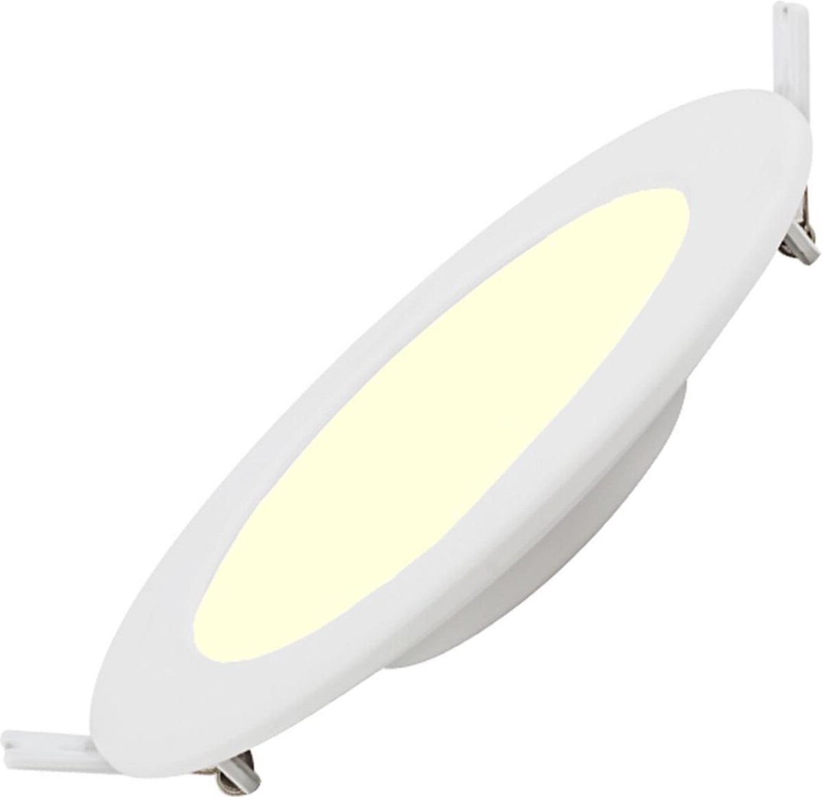 BES LED Led Downlight Slim Pro - Aigi - Inbouw Rond 16w - Warm 3000k - Mat - Kunststof - Ø170mm - Wit