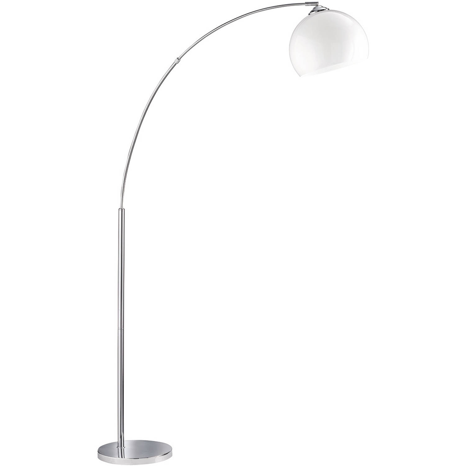 BES LED Led Vloerlamp - Trion Brostila - E27 Fitting - 1-lichts - Rond - Glans Chroom - Aluminium