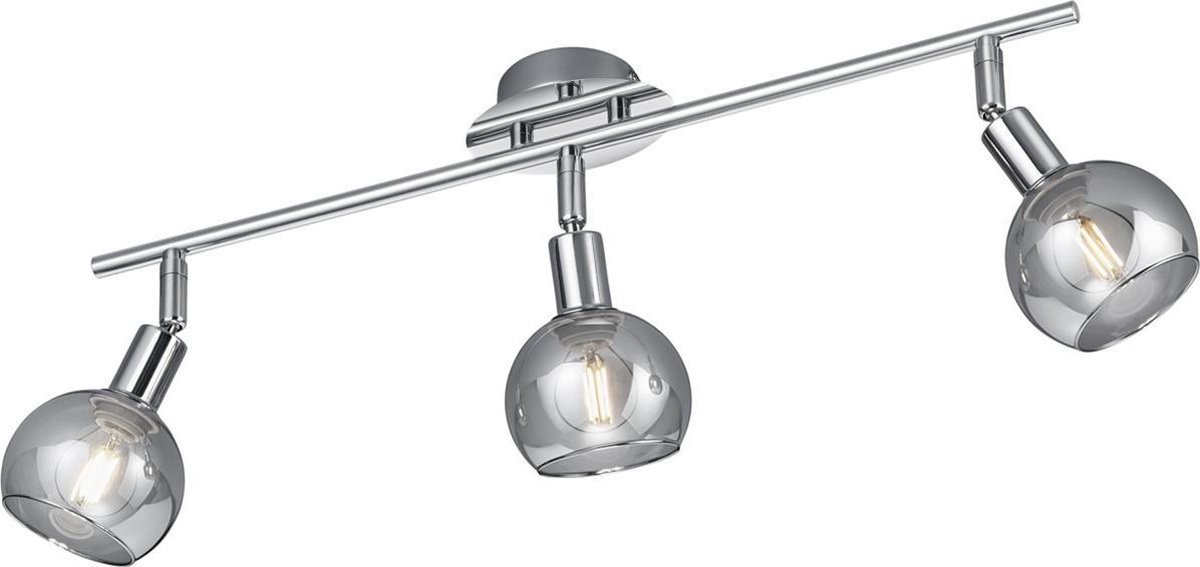 BES LED Led Plafondspot - Trion Brista - E14 Fitting - 3-lichts - Rond - Glans Chroom - Aluminium