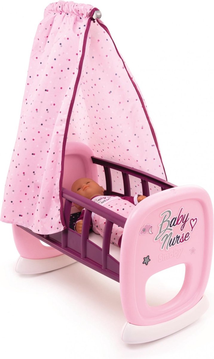 Smoby Babyverpleegster Bercelonnette - Bed Voor Poupon - Roze
