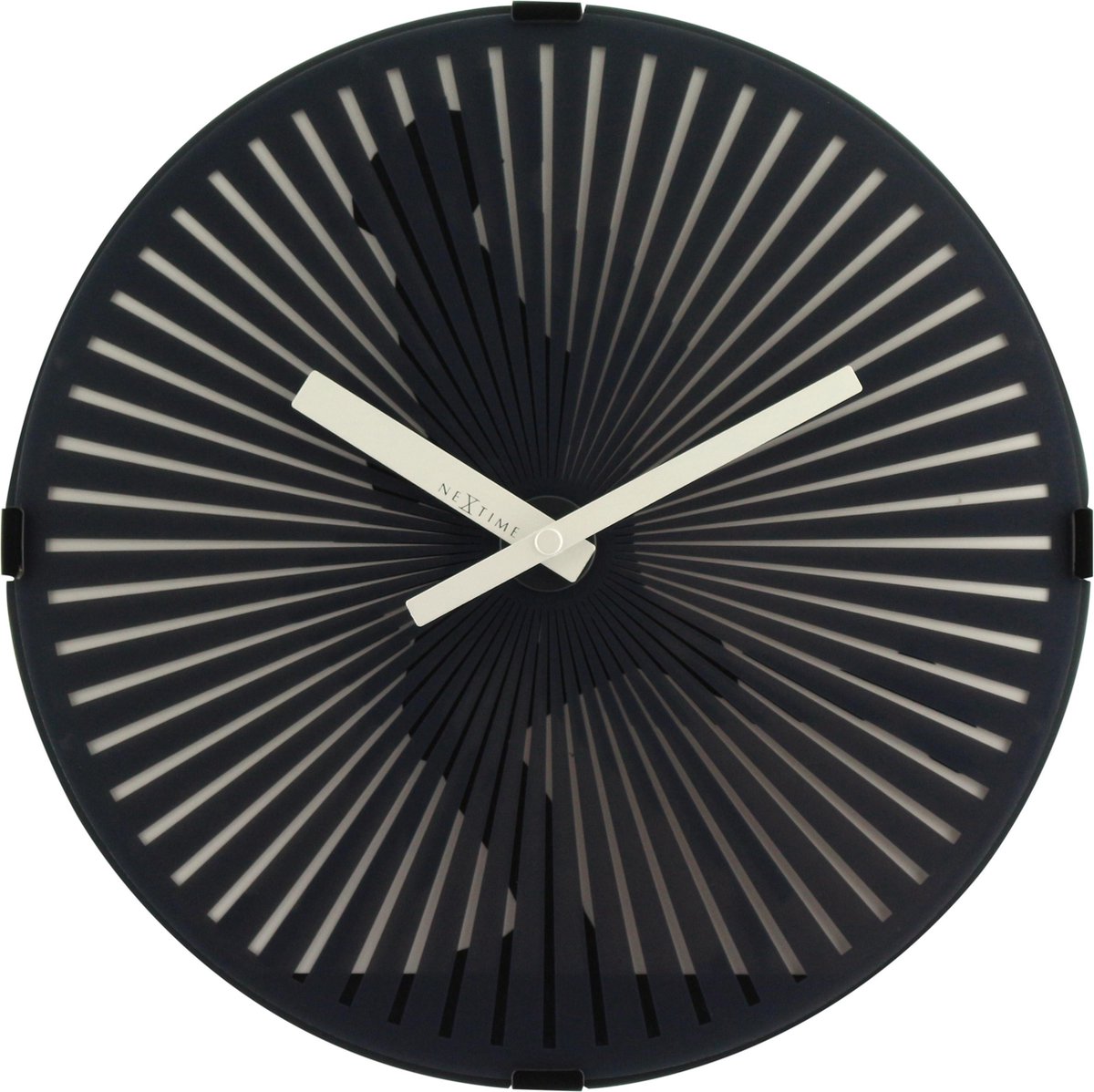 Nextime Wandklok Running Men Ø30,5 Plastic Motion - Zwart