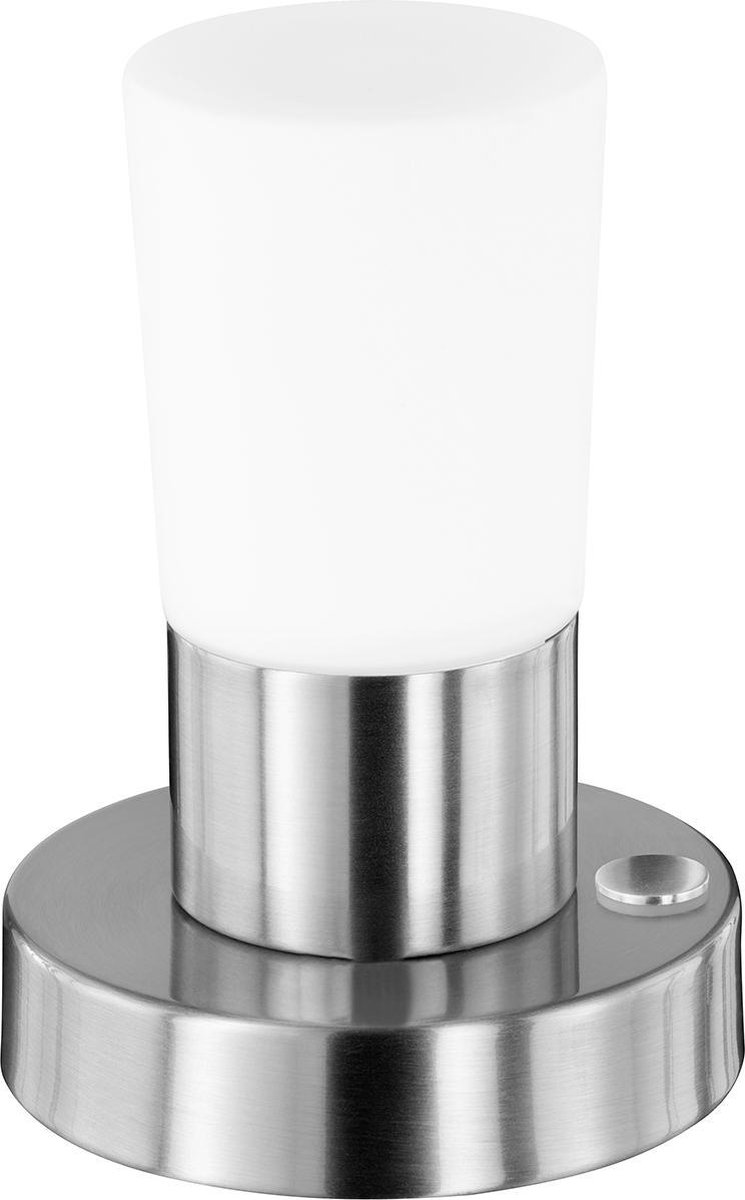 Osram - Led Tafellamp - Trion Crostila - 4w - Warm 3000k - Rond - Mat Nikkel - Aluminium - Wit