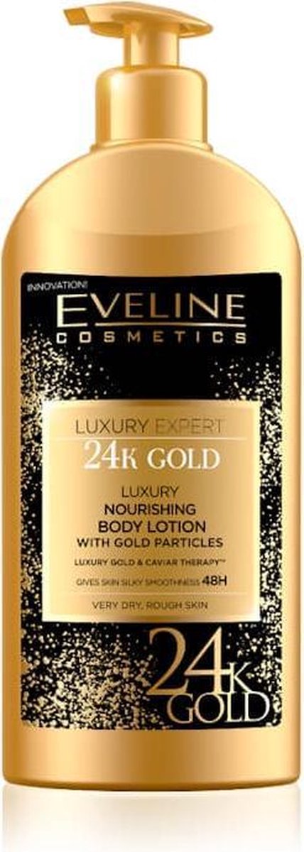 Eveline Cosmetics Luxury Expert 24k Gold Nourishing Body Lotionh Gold Particles 350ml. - Wit