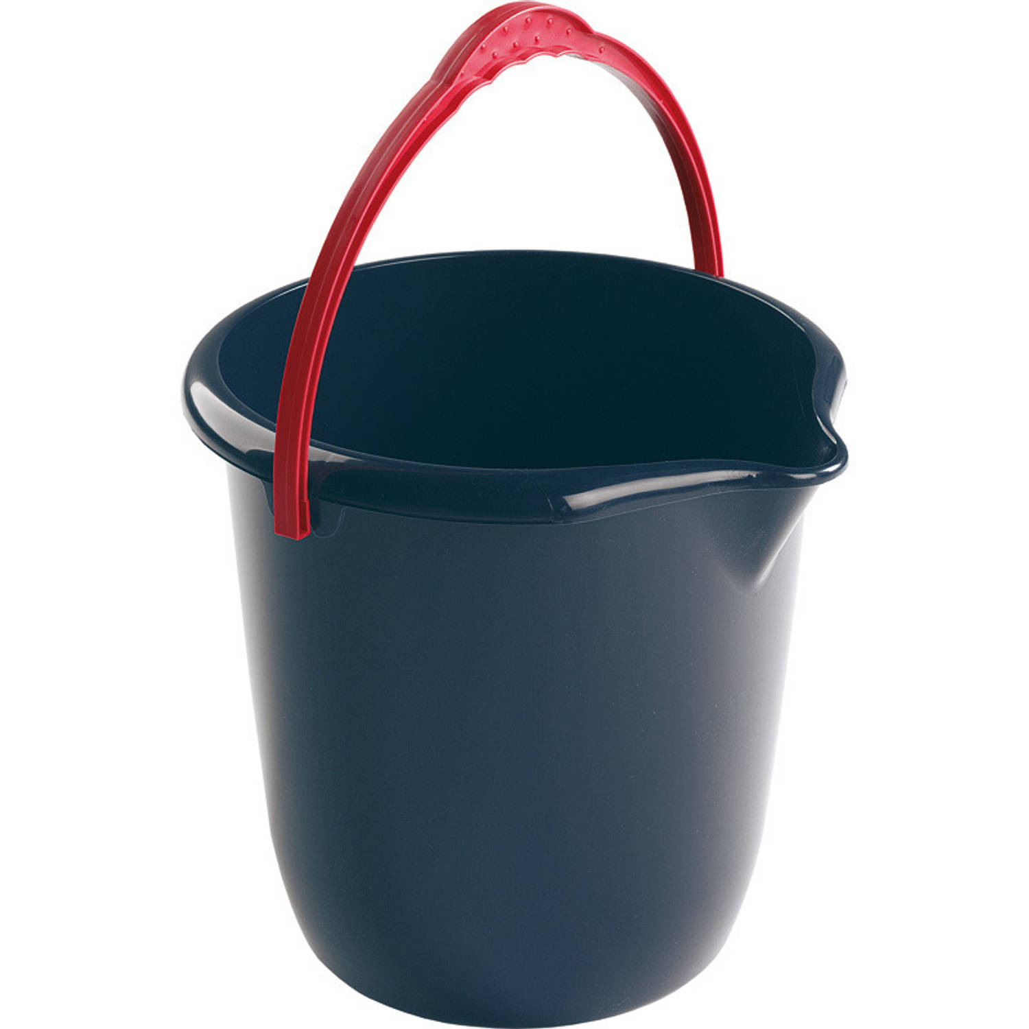 Hega Hogar 1x Donkere Schoonmaakemmers/huishoudemmers 10 Liter 28 Cm - Blauw