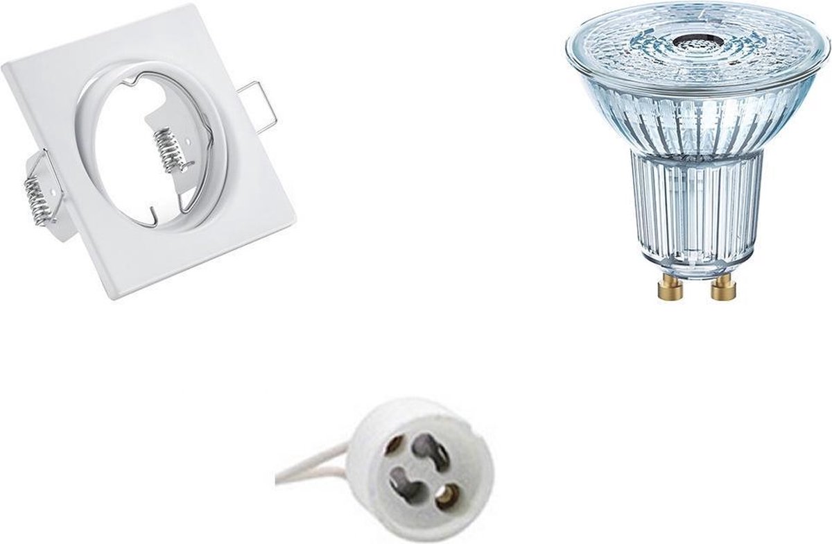 Osram - Led Spot Set - Parathom Par16 940 36d - Gu10 Fitting - Dimbaar - Inbouw Vierkant - Mat - 5.5w - Natuurlijk - Wit