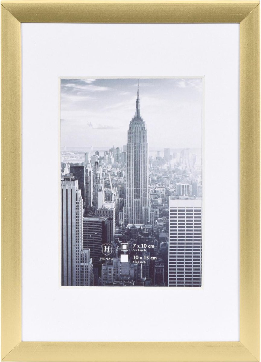 Henzo Fotolijst - Manhattan - Fotomaat 10x15 Cm - - Goud