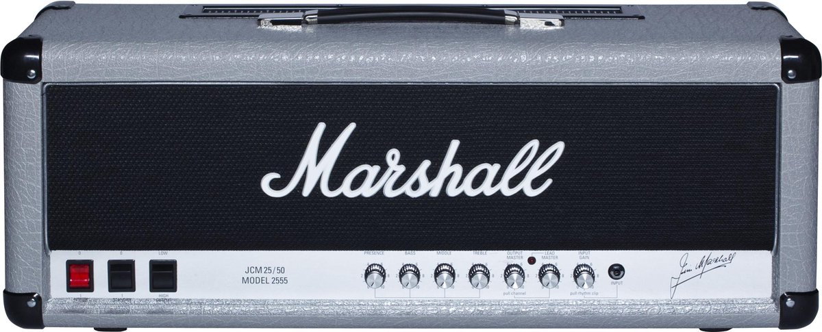 Marshall 2555X Jubilee Head 100 Watt gitaarversterker top - Silver