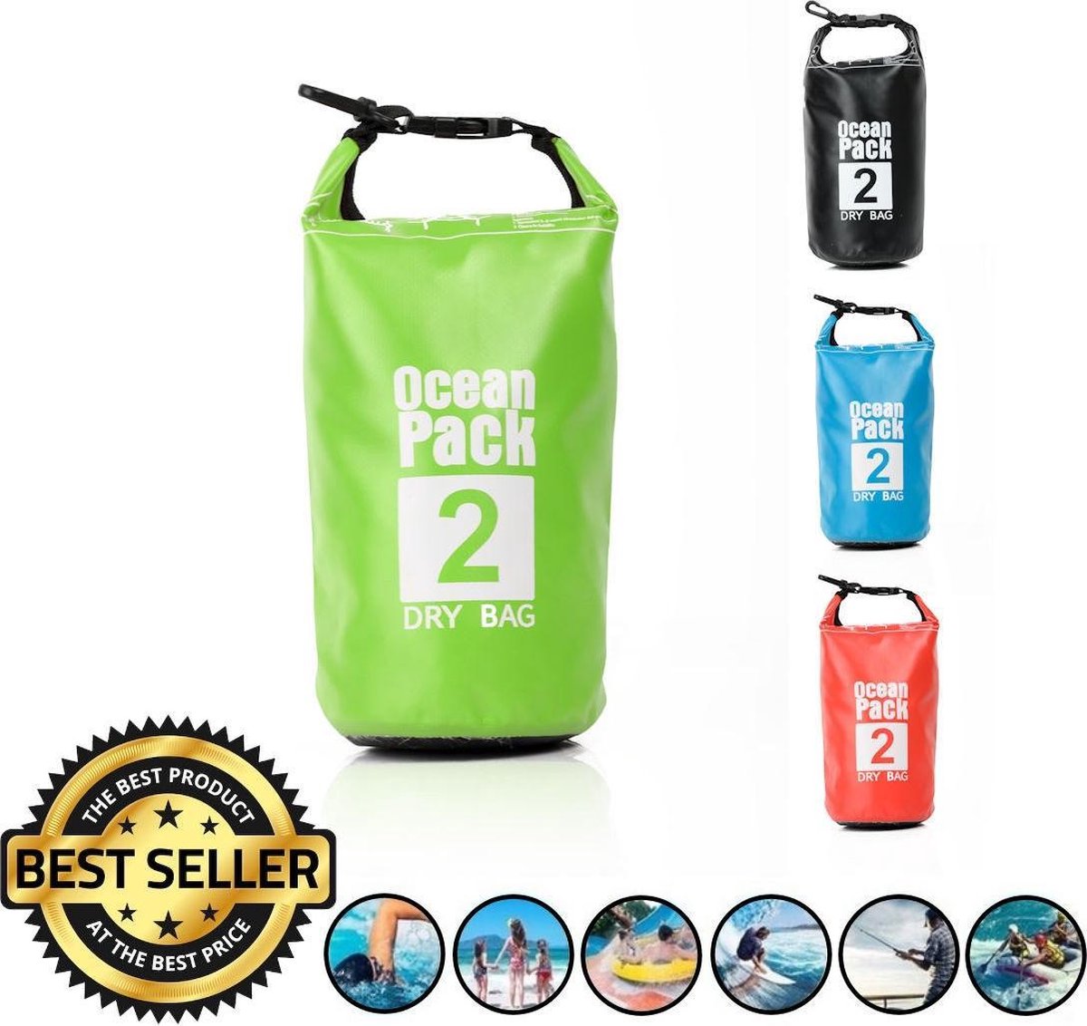 Decopatent Waterdichte Tas Ocean Pack 2l - Waterproof Dry Bag Sack - Droogtas