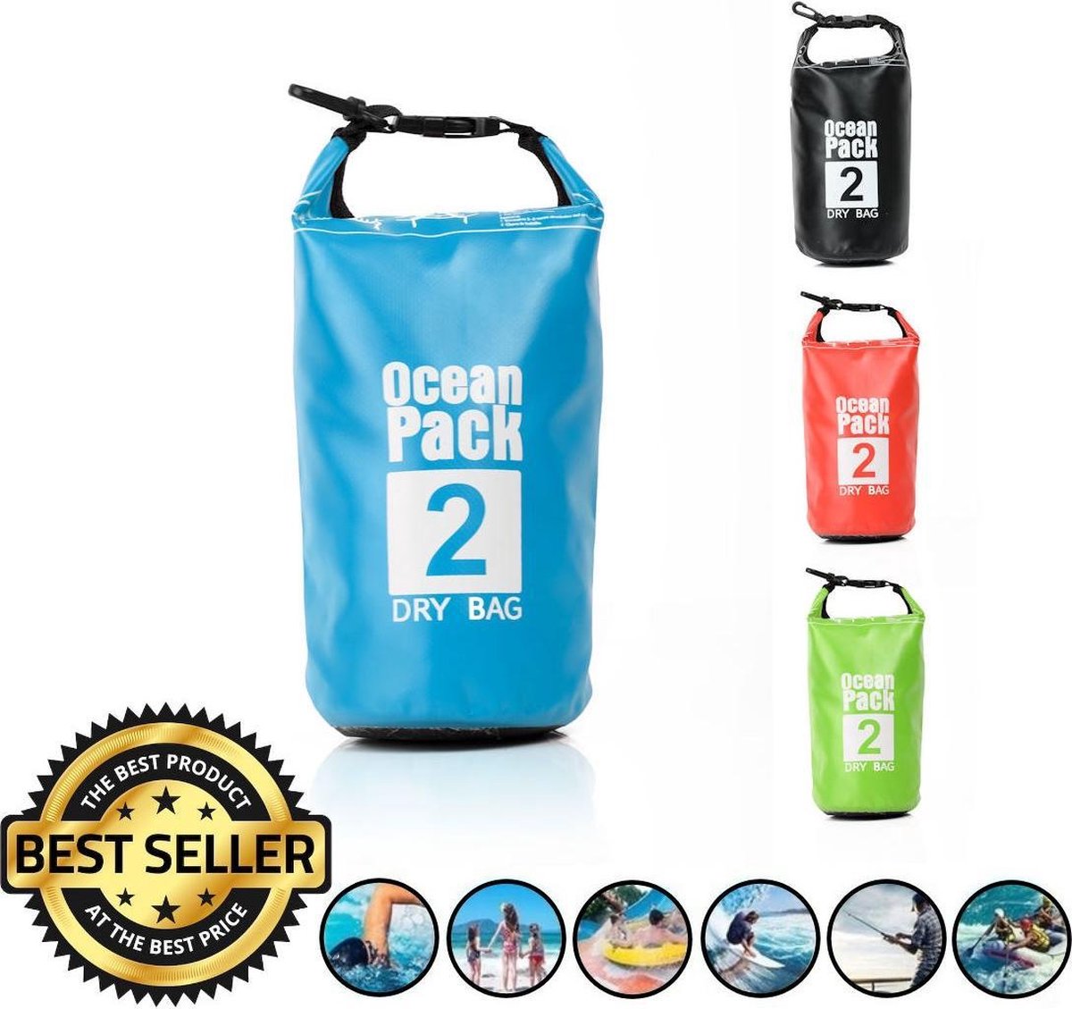 Decopatent Waterdichte Tas Ocean Pack 2l - Waterproof Dry Bag Sack - Droogtas