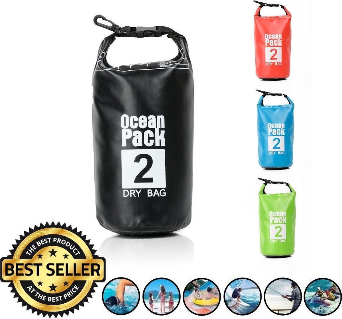 Decopatent Waterdichte Tas Ocean Pack 2l - Waterproof Dry Bag Sack - Droogtas