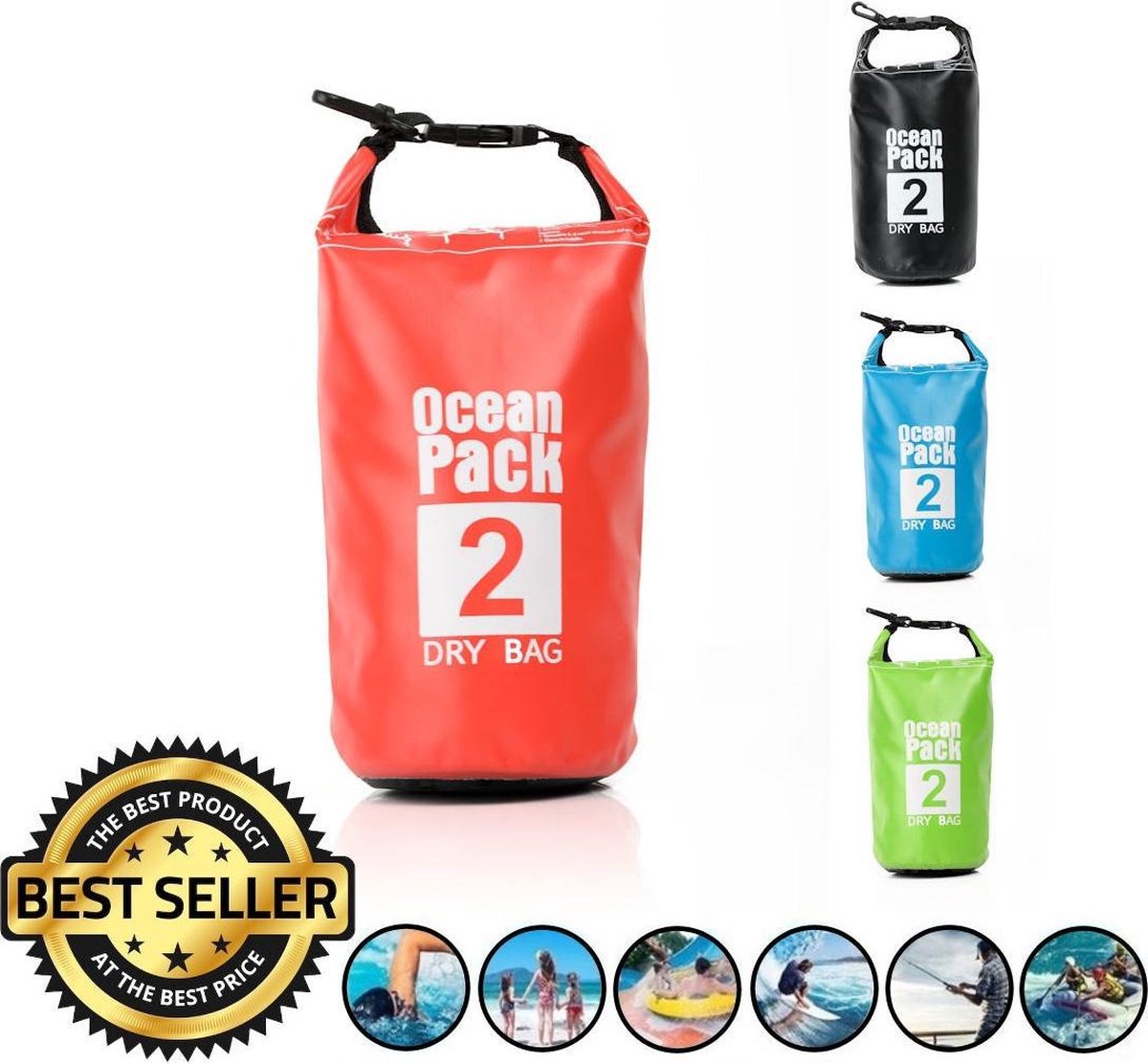 Decopatent Waterdichte Tas Ocean Pack 2l - Waterproof Dry Bag Sack - Droogtas