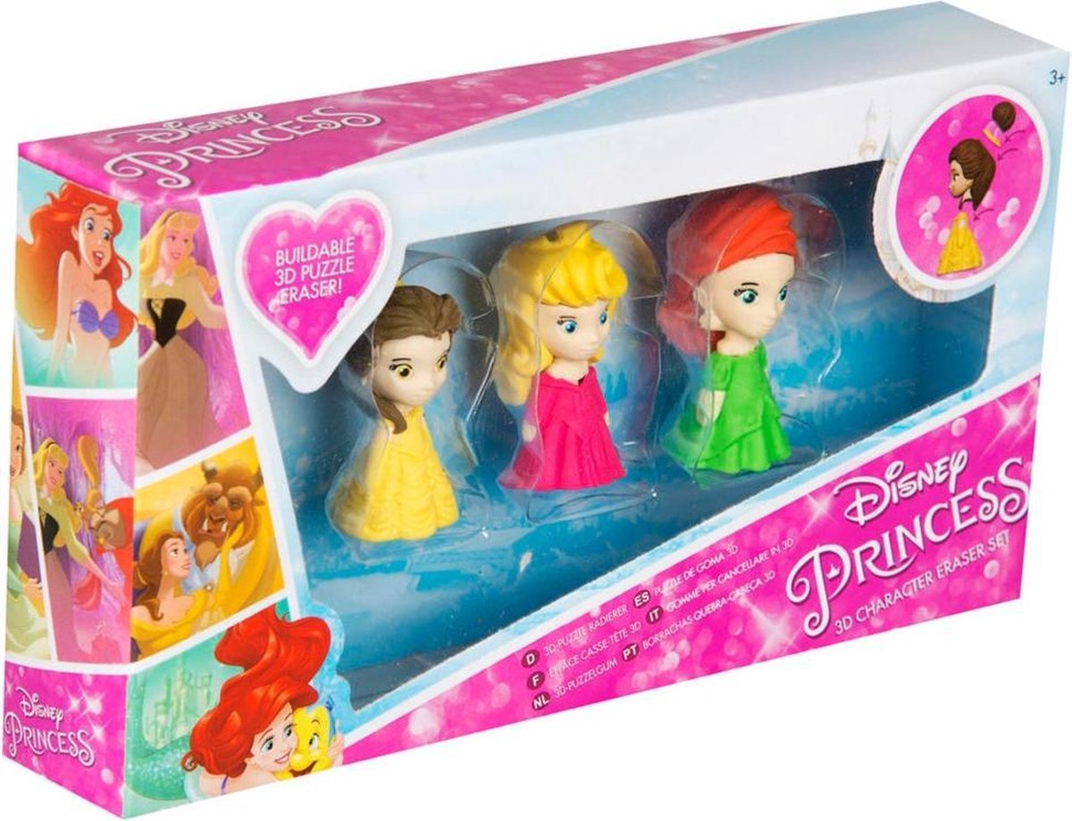 Disney Princess 4-delige 3d Gummen Set