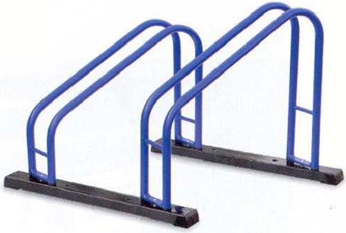 Cyclus fietsrek Etalage Duo 41,5 x 35 cm staal - Blauw