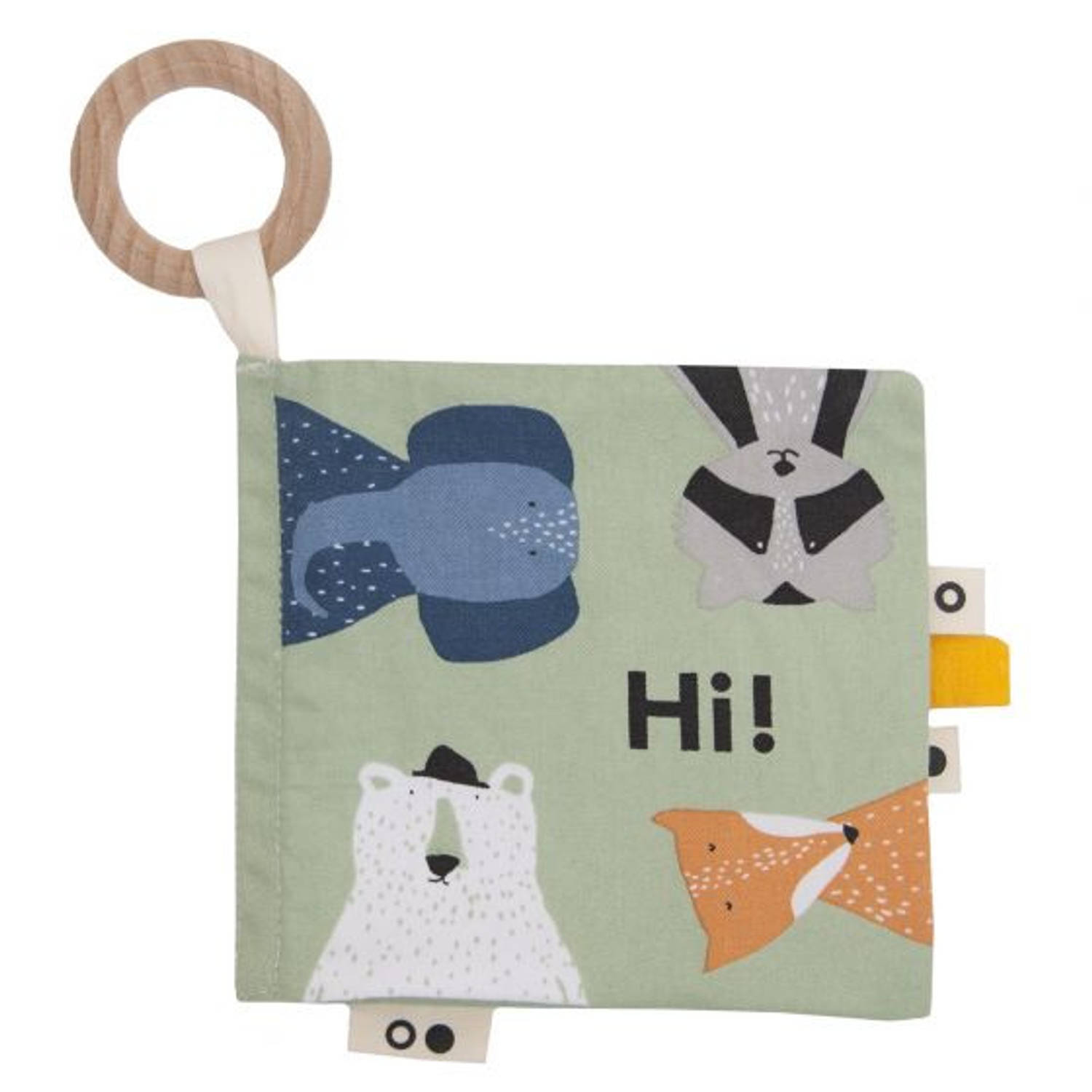 Trixie Knisperboekje Mr. Polar Bear Junior 12 Cm Canvas - Groen