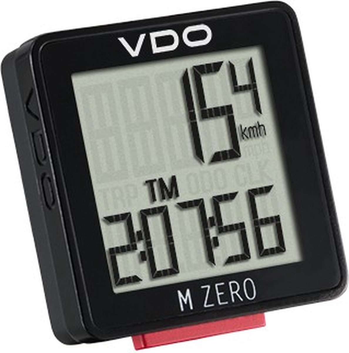 VDO fietscomputer M Zero WR807/ - Zwart