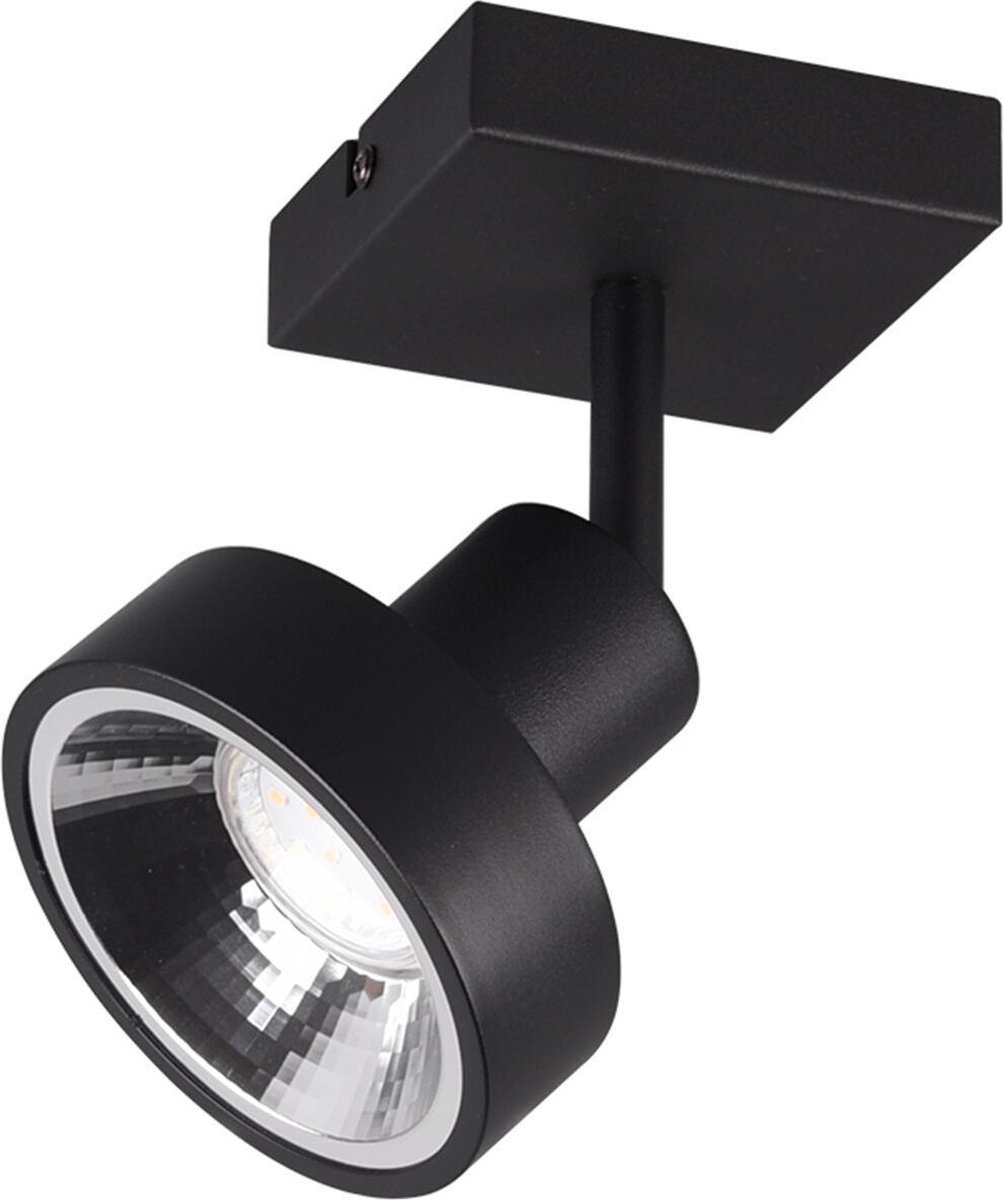 BES LED Led Plafondspot - Trion Leonida - Gu10 Fitting - 1-lichts - Vierkant - Mat - Aluminium - Zwart