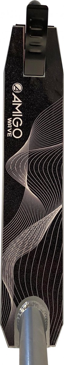 Amigo Stuntstep Wave Stuntstep Junior Voetrem Zilver/zwart