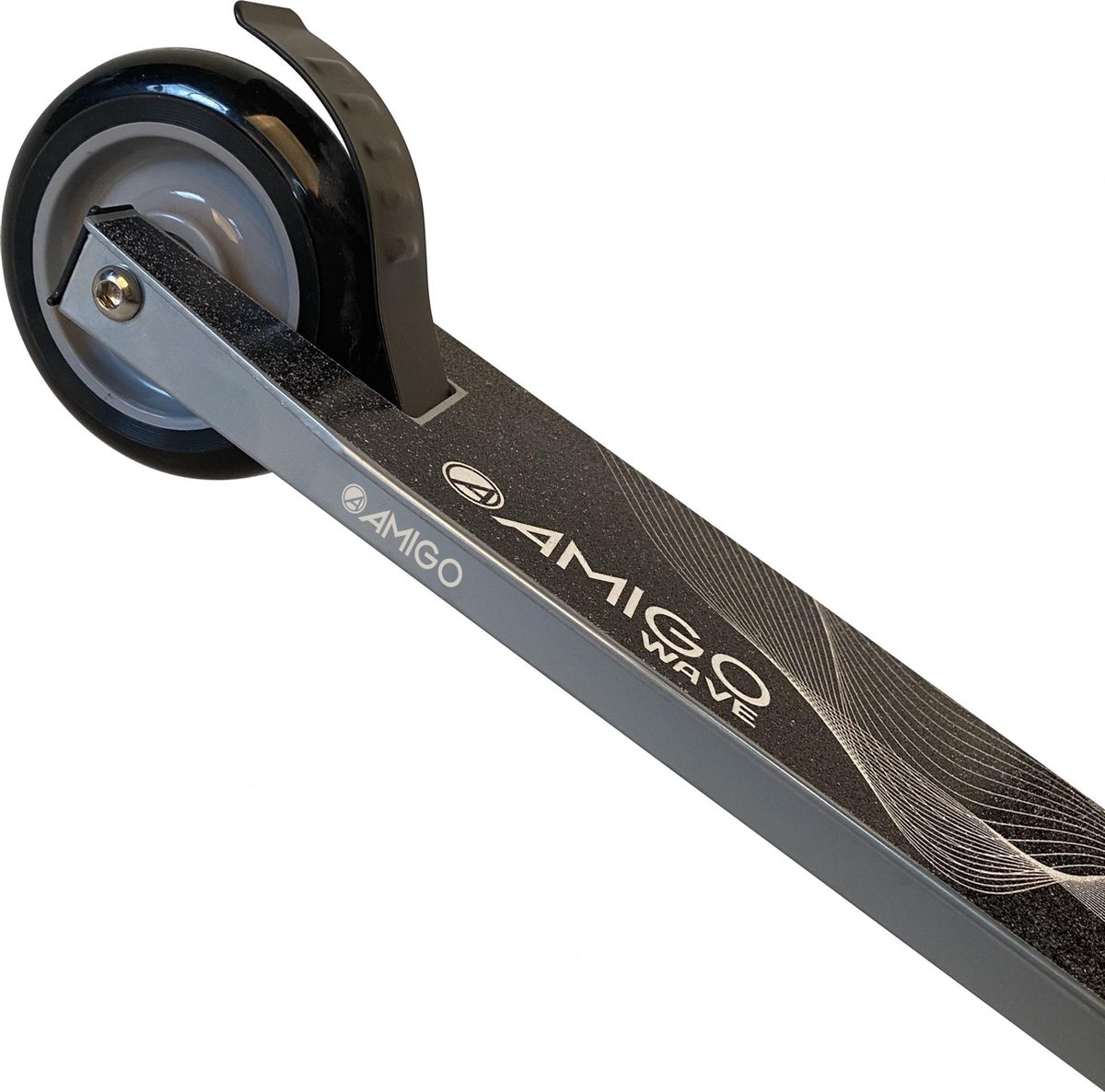 Amigo Stuntstep Wave Stuntstep Junior Voetrem Zilver/zwart
